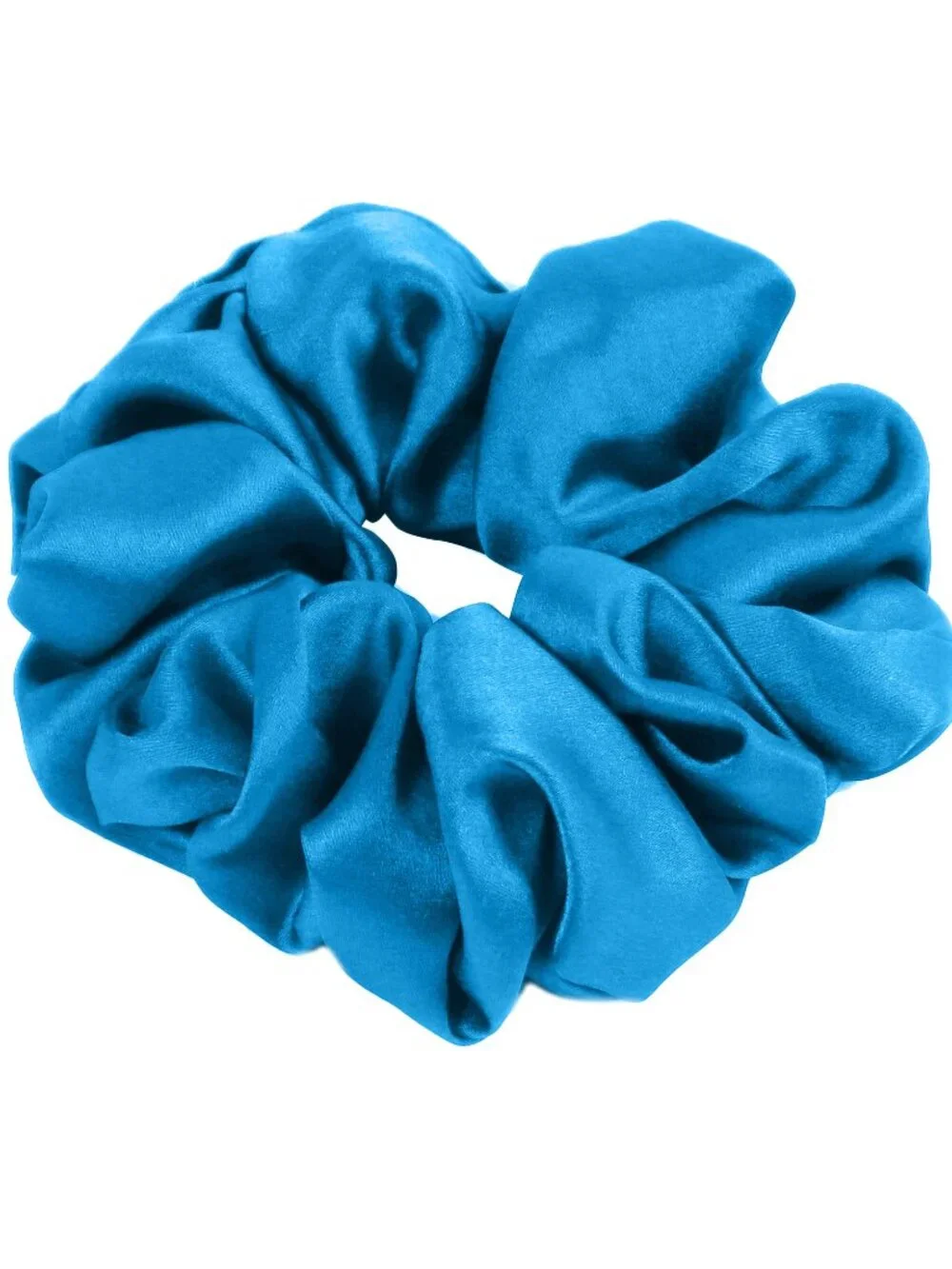 5 Piece Premium Satin Scrunchies – Soft Hair-Friendly Elastic Hair Ties